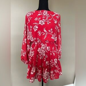 Flying Tomato Red Floral Dress